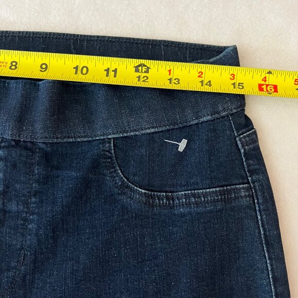 Karen Scott Women's Blue Pull-on Stretch Skinny Denim Jeans Size Small Mid Rise - Picture 7 of 10